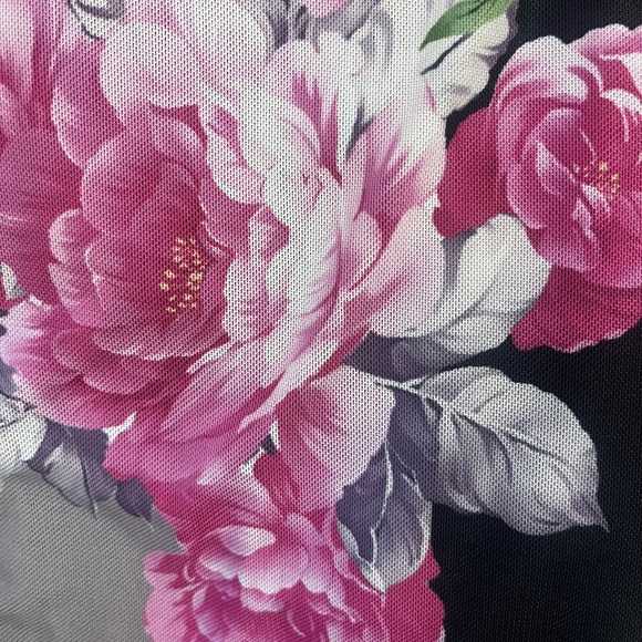 AFRM Shailene Floral Mesh Turtleneck Midi Dress Long Sleeve Size M NWT - Picture 10 of 16